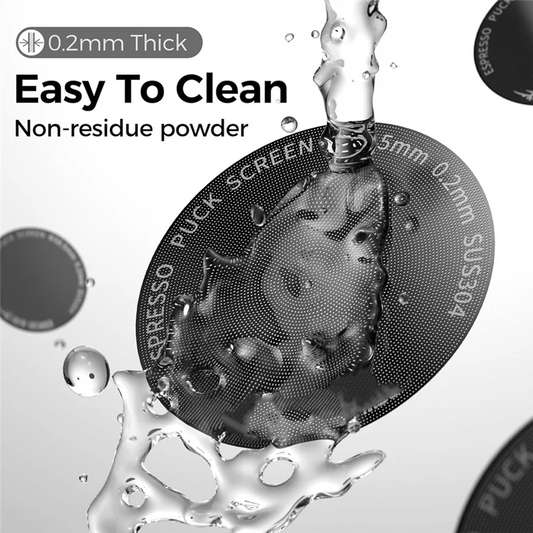 CremaLivo Espresso Puck Screen — Cleaner Shots, Zero Mess