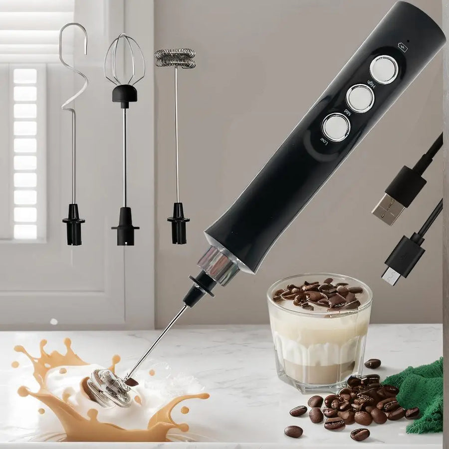CremaLivo Electric Milk Frother — Velvety Foam, Every Single Time